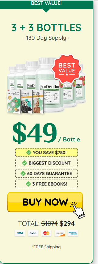 Prodentim 6 bottle