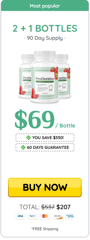 Prodentim 3 bottle